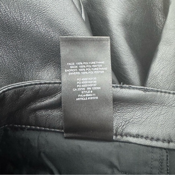 Aritzia Wilfred Black Faux Vegan Leather Melinda Pants Size 00 - Picture 7 of 14